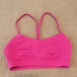 Sonic pink glow Y bra